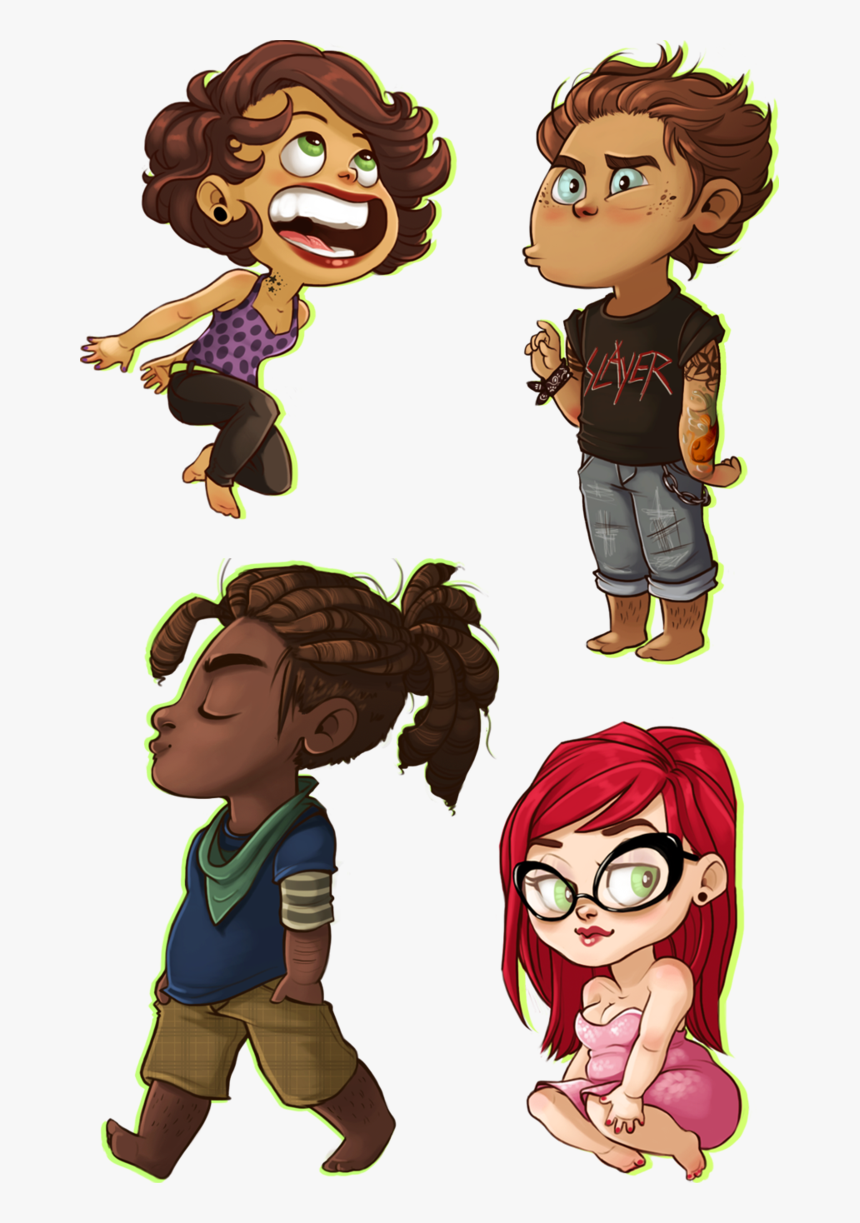 Transparent Dreadlocks Clipart - Dreads Chibi, HD Png Download