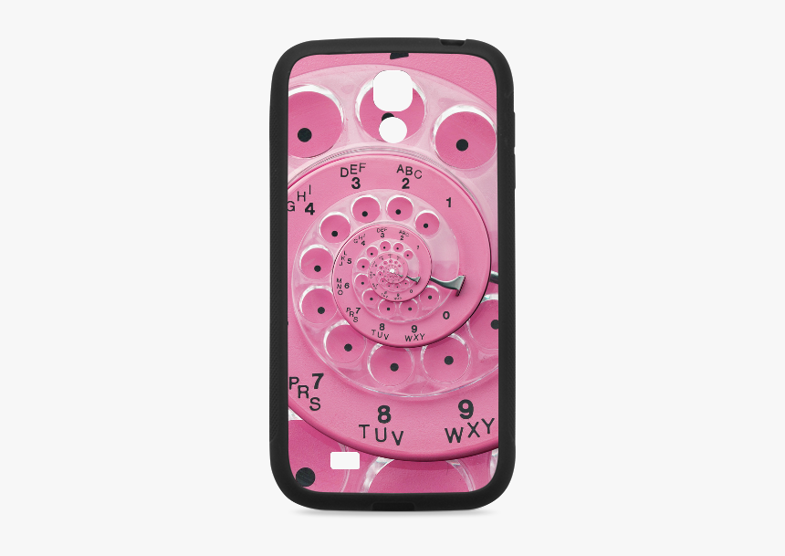 Retro Vintage Pastel Pink Rotary Dial Spiral Droste - Feature Phone, HD Png Download