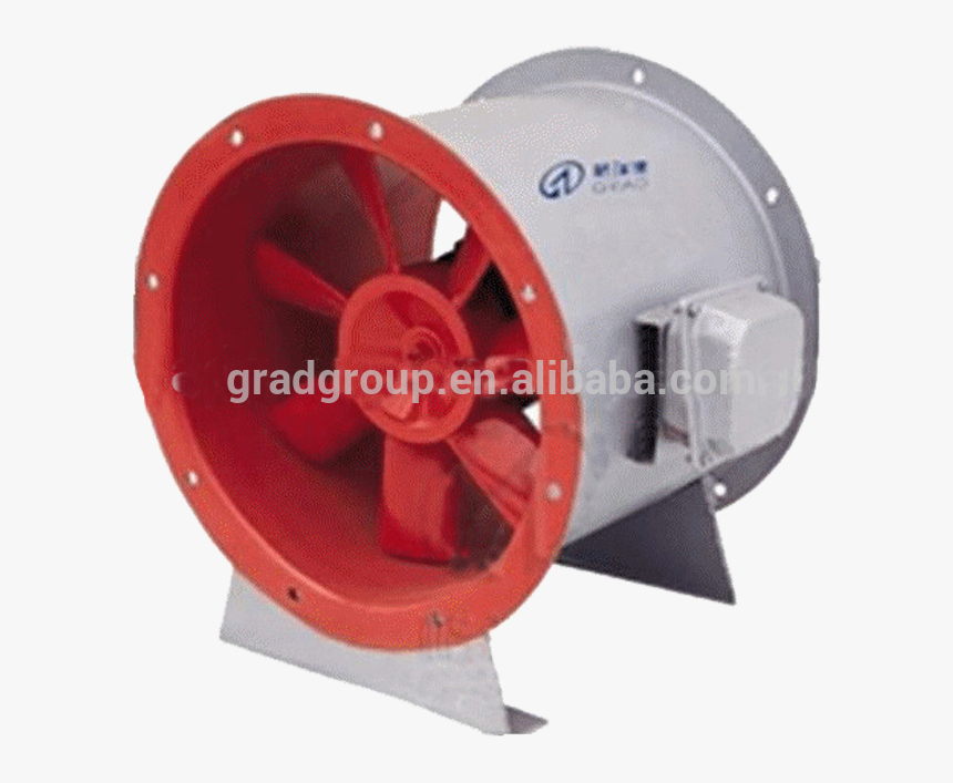 Grad Dtf Series Smoke Exhaust Fan Used For Tunnel Ventilation - Smoke Extraction Fan, HD Png Download