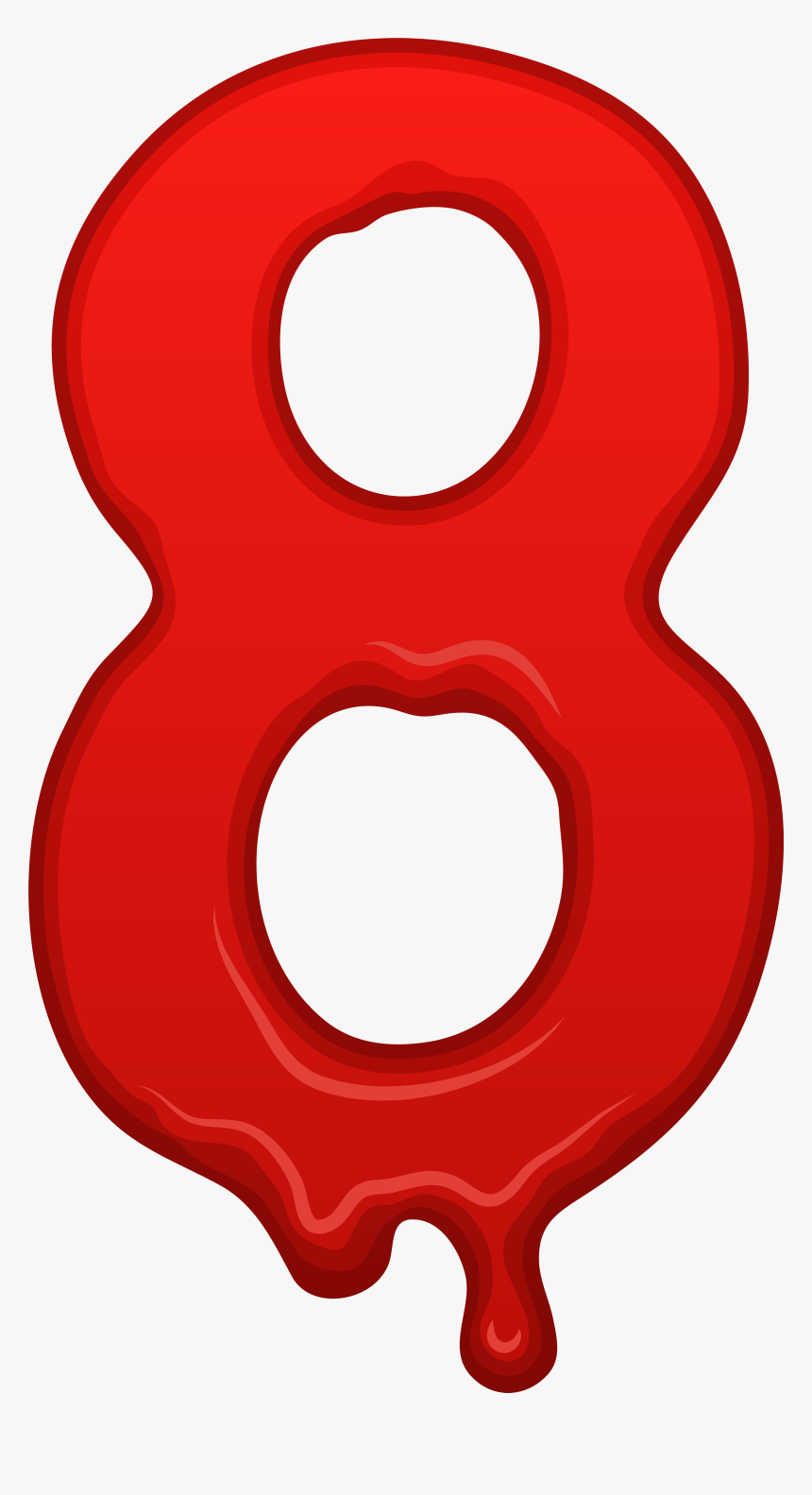 Bloody Heart Clipart Library Bloody Number Eight Png - Bloody Numbers ...