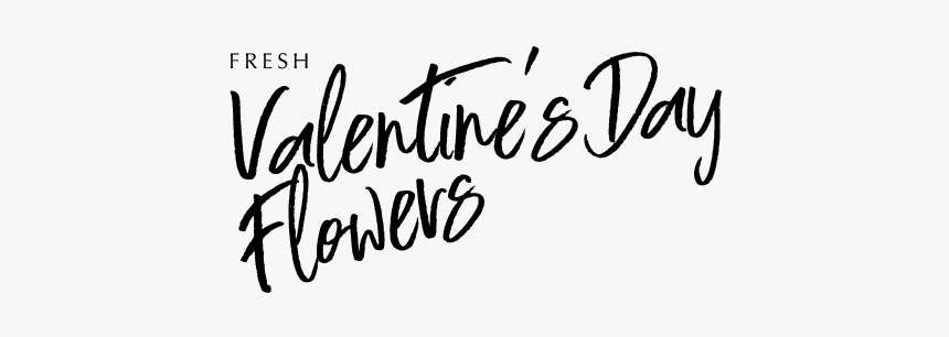 Seed & Petals Valentines Flowers - Calligraphy, HD Png Download