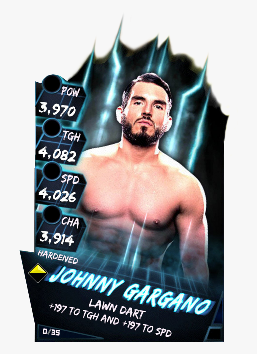 Supercard Johnnygargano S3 Hardened Fusion - Johnny Gargano Wwe Supercard, HD Png Download