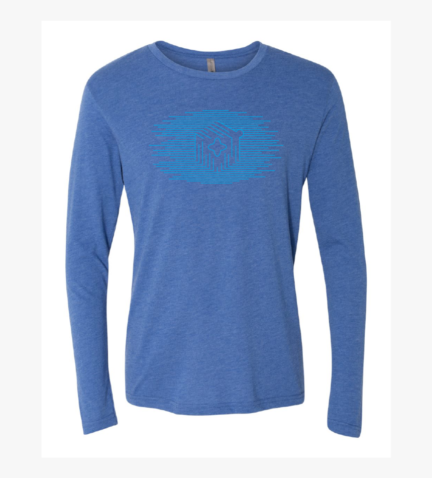 Icon Lines Light Blue Long Sleeve Tee Long Sleeved T Shirt Hd Png Download Transparent Png Image Pngitem
