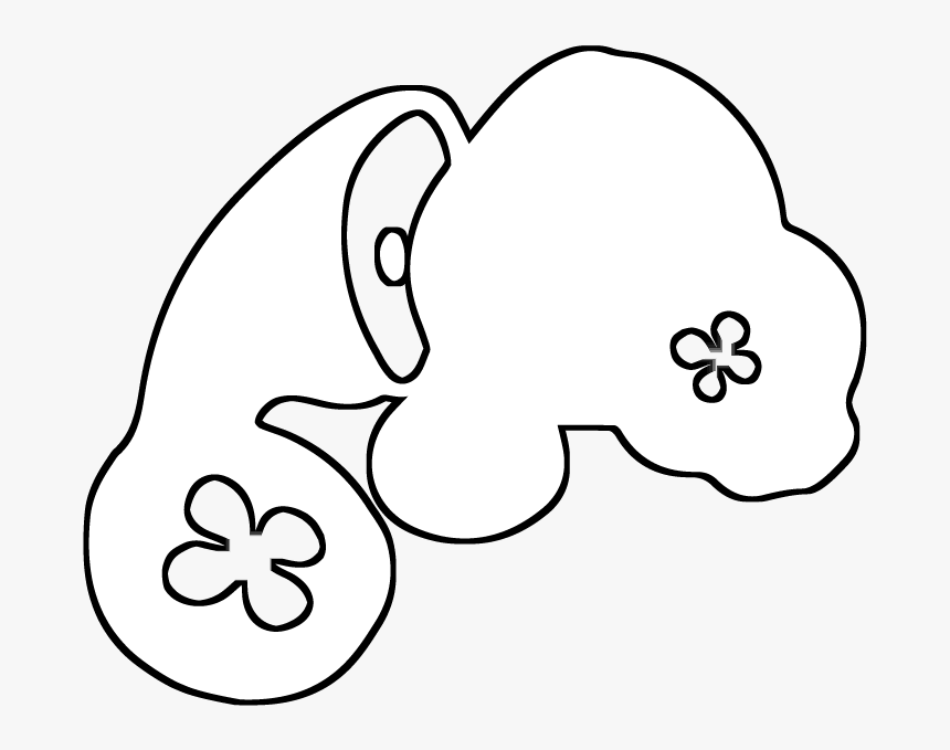 Logo In The Shape Of A Simplified Manatee With Flower-shaped, HD Png Download