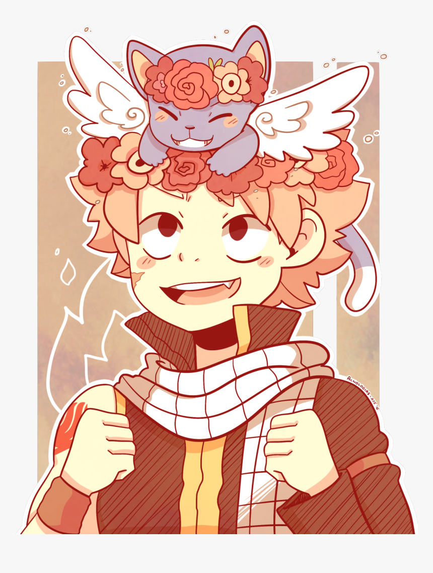 Cute Natsu And Happy, HD Png Download