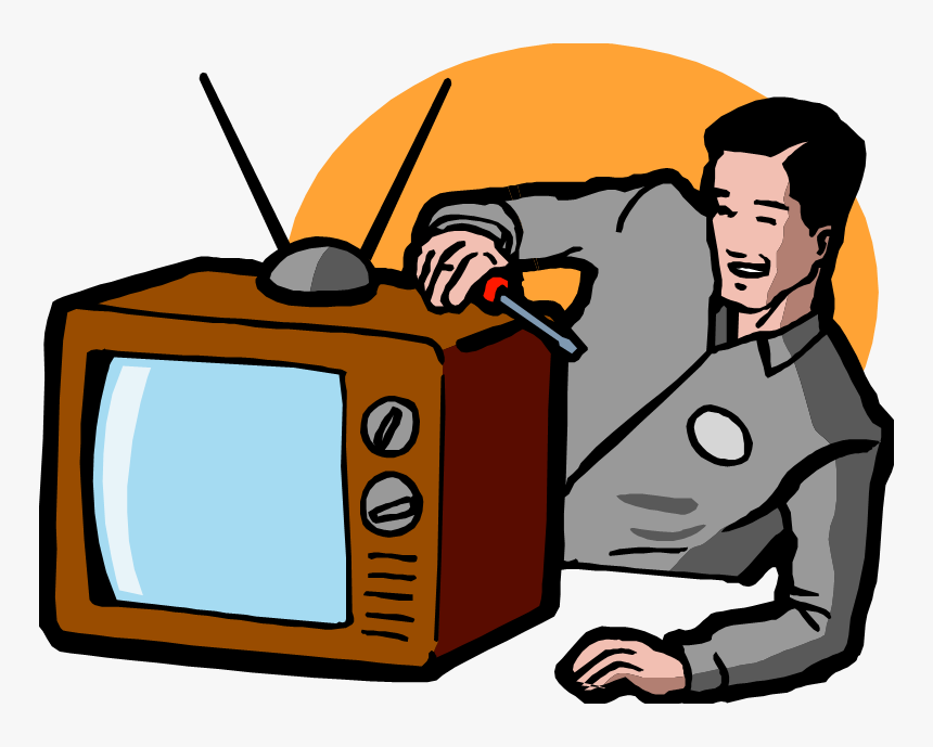Tv Technician Clipart Clip Art Library Library Electronics - Electronics Repair Logo Png, Transparent Png