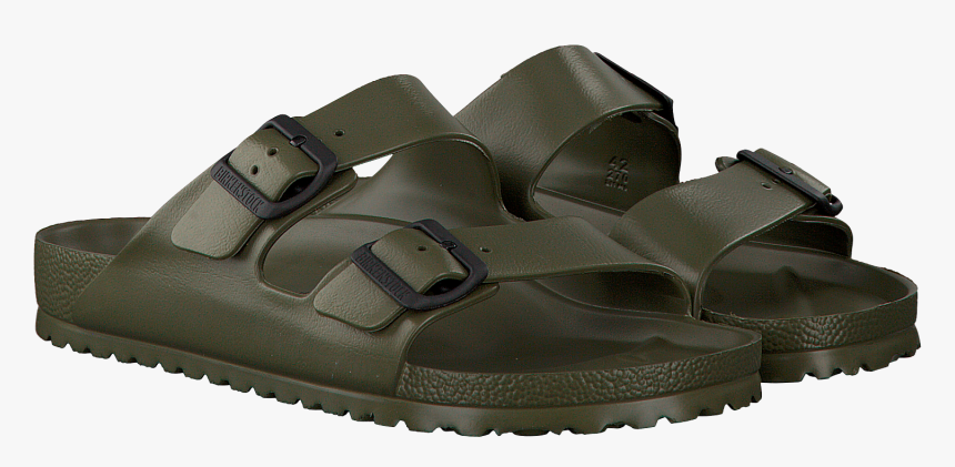Green Birkenstock Papillio Flip Flops Arizona Eva Heren - Slide Sandal, HD Png Download