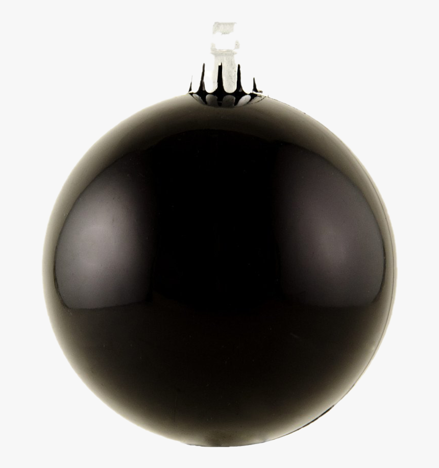 Single Black Christmas Ball Png Hd - Black Christmas Ball Png, Transparent Png