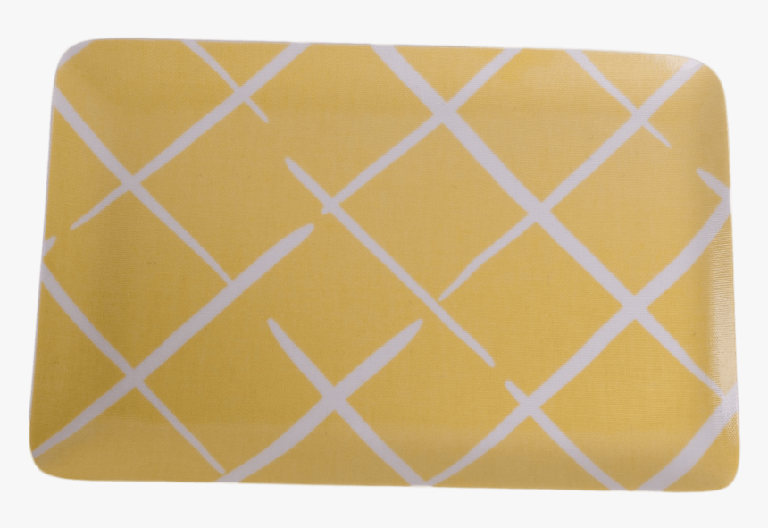 Yellow Trellis-print Tray - Metal, HD Png Download