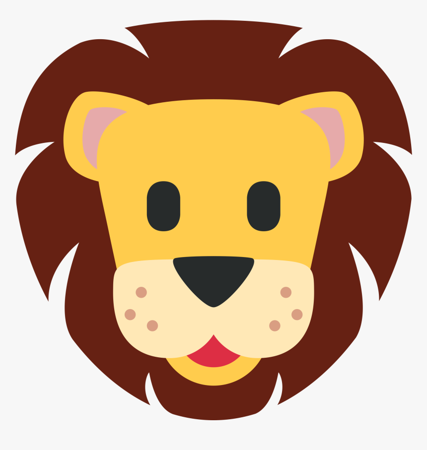 Lion Emoji Twitter , Png Download - Lion Emoji Twitter, Transparent Png