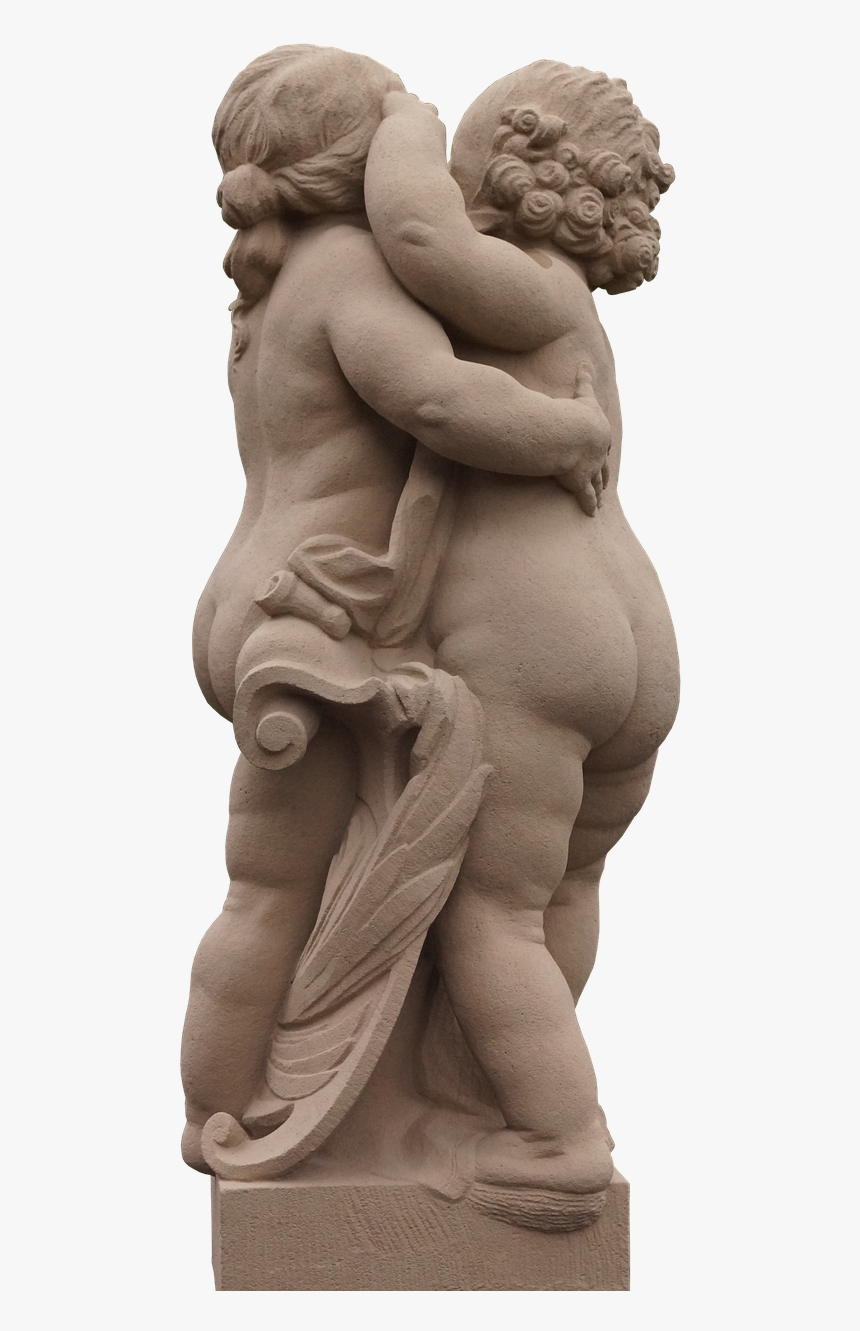Angel Hug Angel Figure Free Photo - Statue, HD Png Download