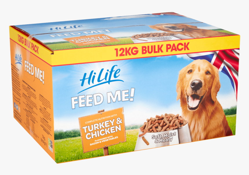 Hilife Feed Me With Turkey & Chicken Flavoured With - Golden Retriever, HD Png Download