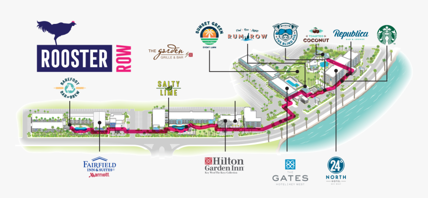 Keys Collection Map - Fairfield Inn By Marriott, HD Png Download