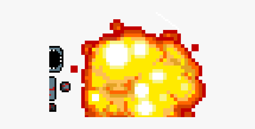 Pixel Art Explosion Png, Transparent Png