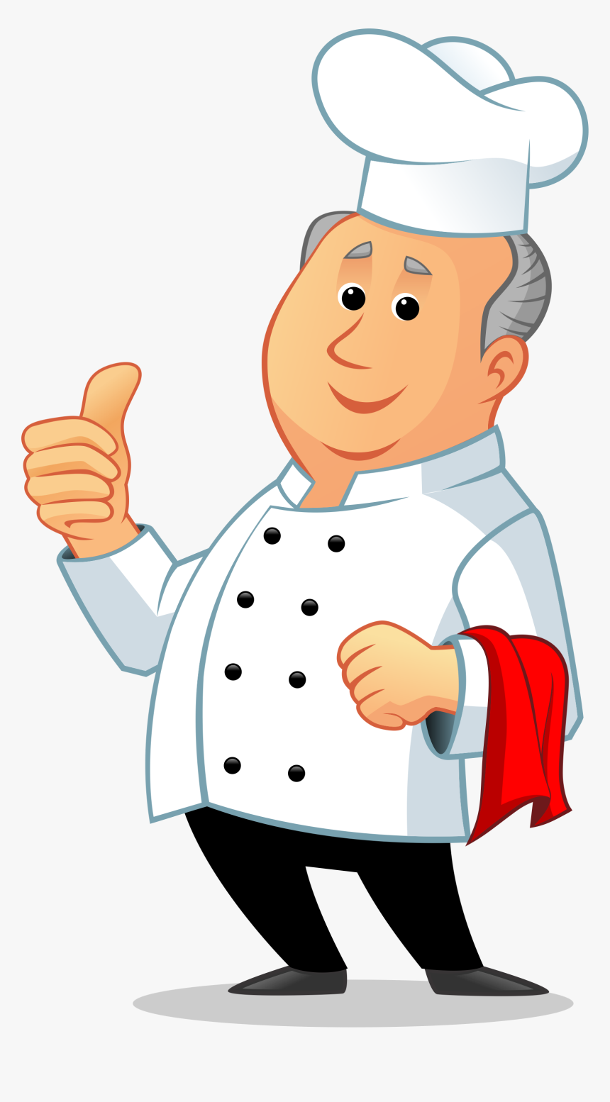 Cook Clipart Thumbs Up - Transparent Chef With Thumbs Up Png, Png Download