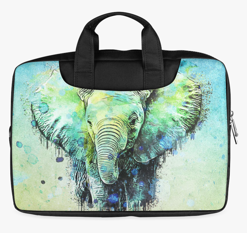 Watercolor Elephant Macbook Air 11 （twin Sides) - Watercolor Elephant Png, Transparent Png