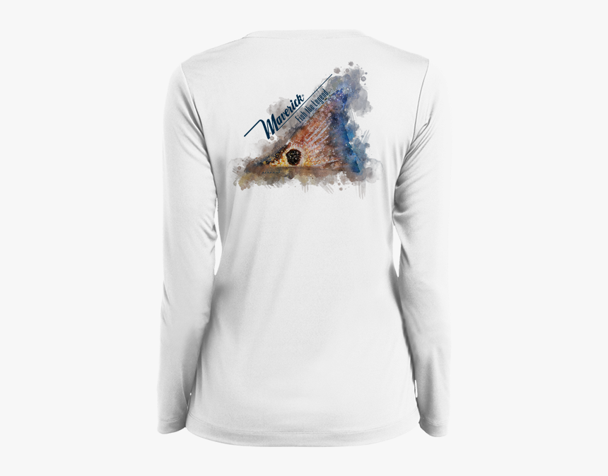 Maverick Womens Cut L/s Technical Fishing Shirt- Tailing - Long-sleeved T-shirt, HD Png Download