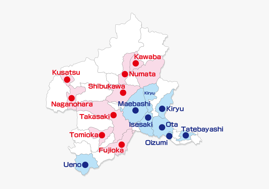 太田 市 町名 地図, HD Png Download