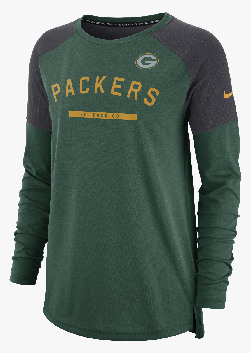 Green Bay Packers Ladies Tailgate Long Sleeve-0 - Nike, HD Png Download