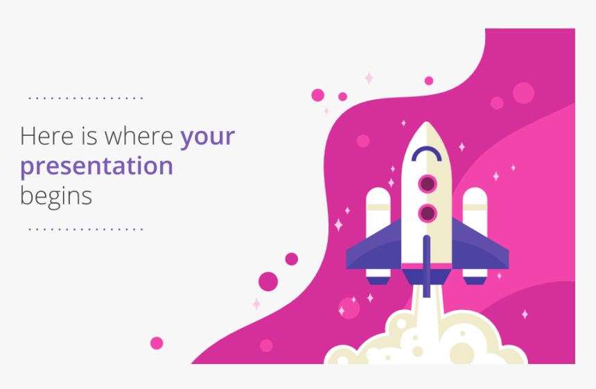 Ppt Template Magenta, HD Png Download