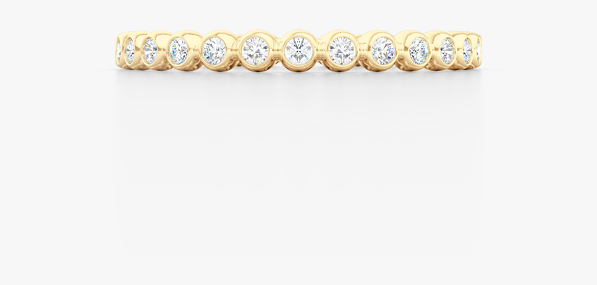 Delicate, Bezel Set Pots Diamond Wedding Band - Body Jewelry, HD Png Download