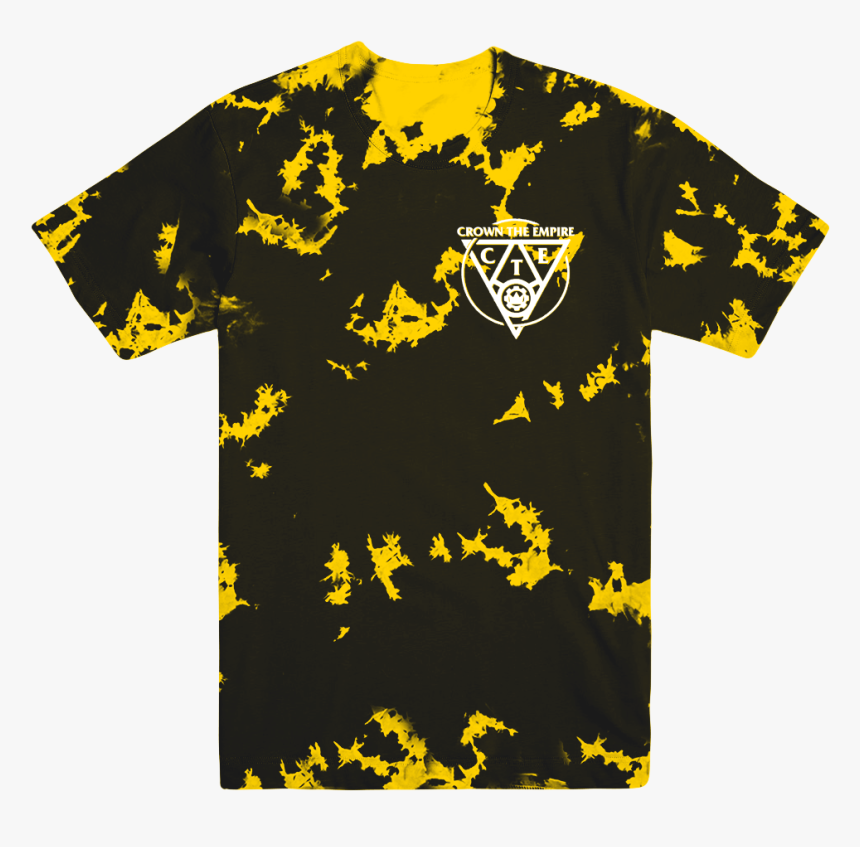 Yellow Triangle Dyed Tee - Active Shirt, HD Png Download