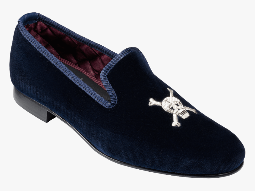 Skull And Crossbone Slippers , Png Download - Skull And Crossbones Velvet Slippers, Transparent Png