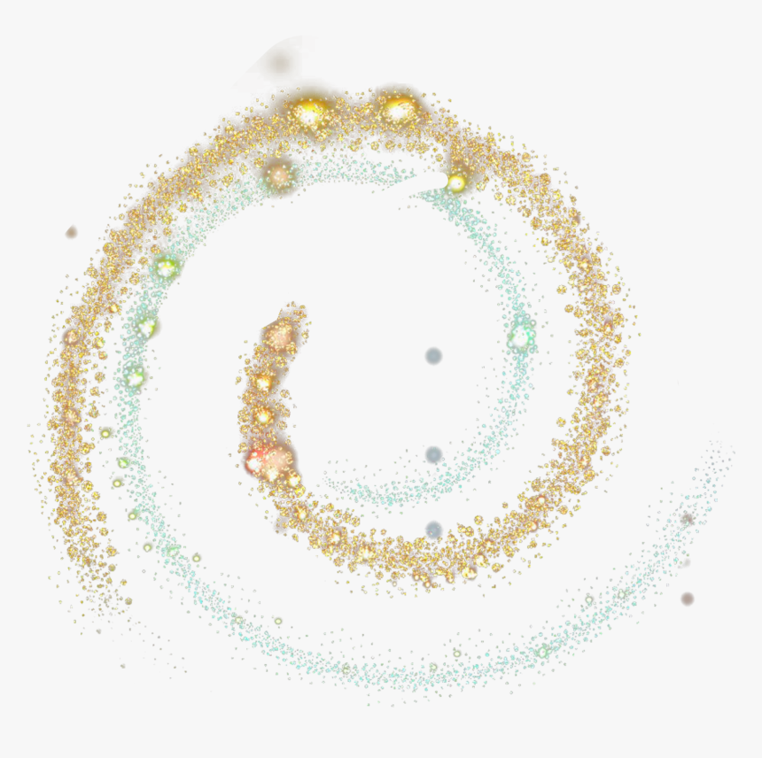 #glitter #gold #silver #swirl#freetoedit - Portable Network Graphics, HD Png Download
