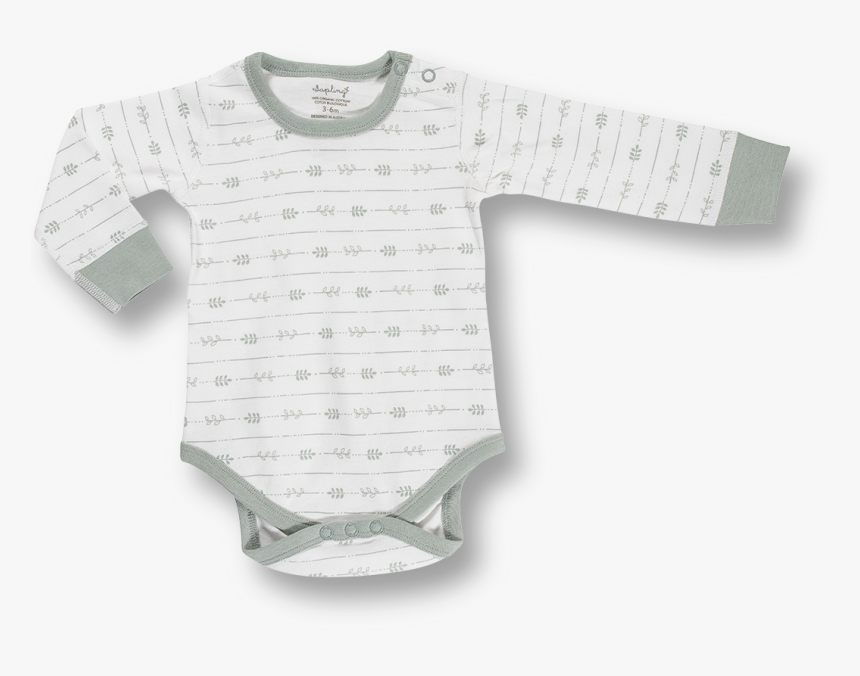 Leaf Long Sleeve Bodysuit - Macacão Bebe Lhama, HD Png Download