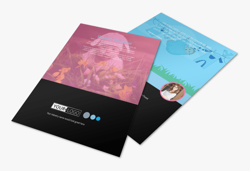 Baby Clothes Flyer Template Preview - Flyer, HD Png Download