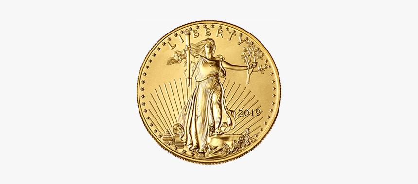Picture Of 2019 1/10 Oz American Gold Eagle - American Gold Eagle 2019, HD Png Download