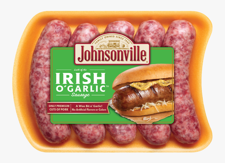 Johnsonville Irish O Garlic Sausage, HD Png Download