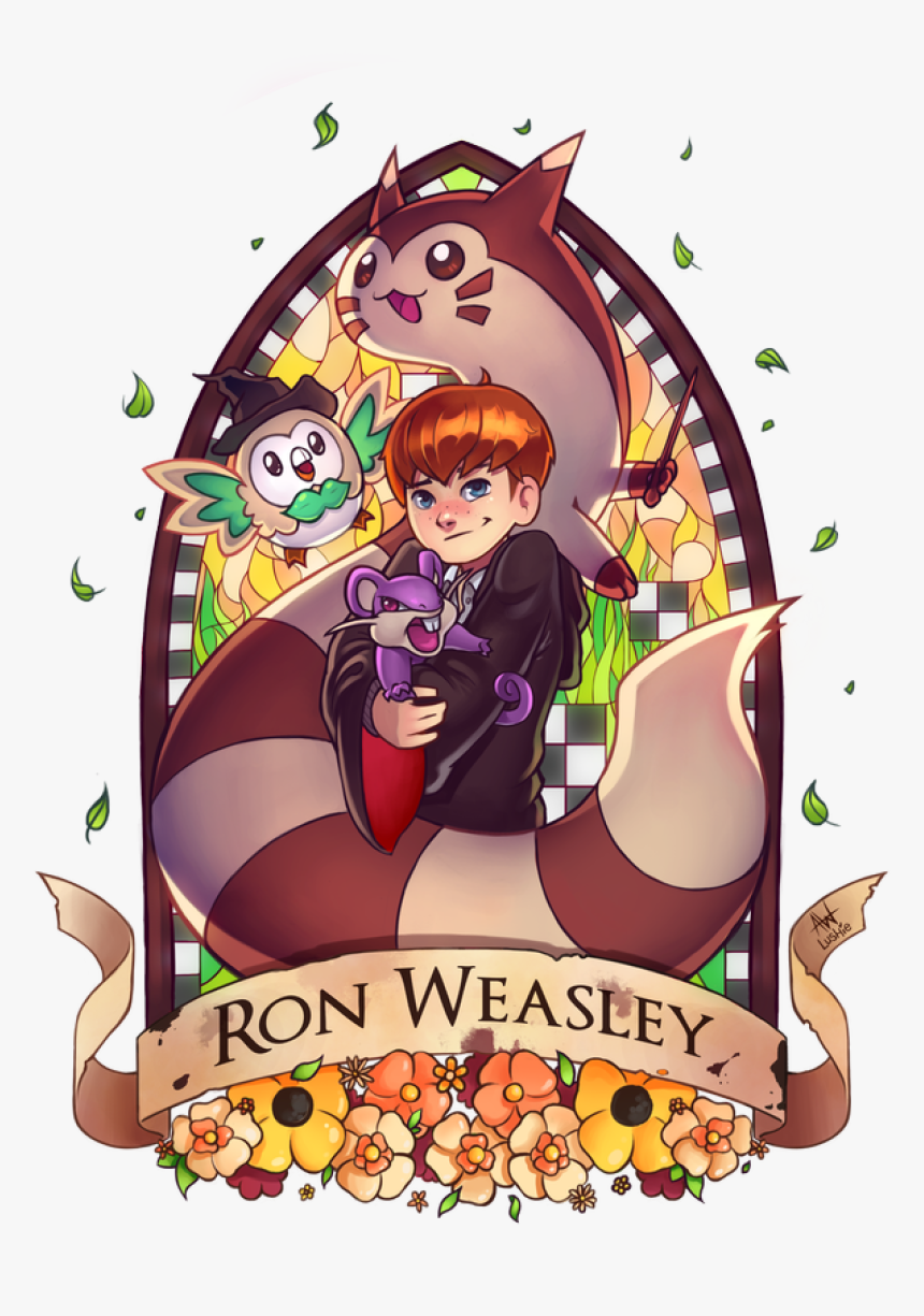 Ron Weasley - Harry Potter Characters As Pokemon Trainers, HD Png Download