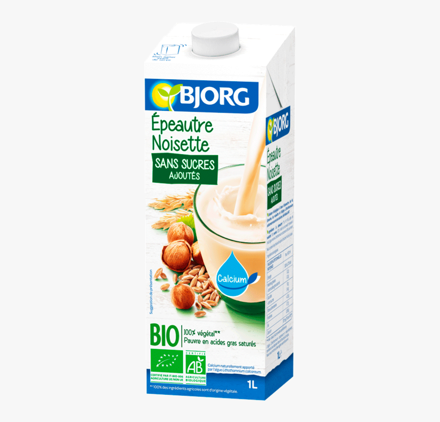 Spelt Hazelnut Drink With Calcium - Bjorg Lait D Amande Intense, HD Png Download