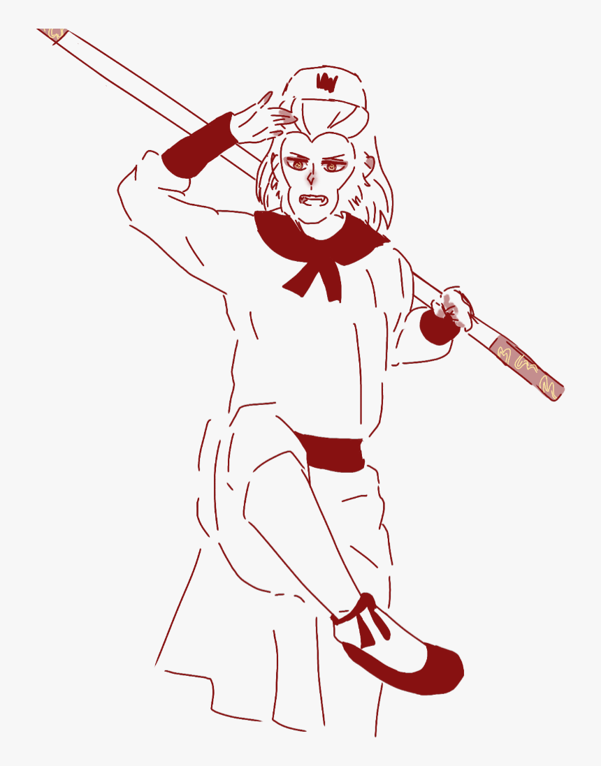 #wukong #sunwukong #monkeyking #monkey #xiyouji #journeytothewest - Illustration, HD Png Download