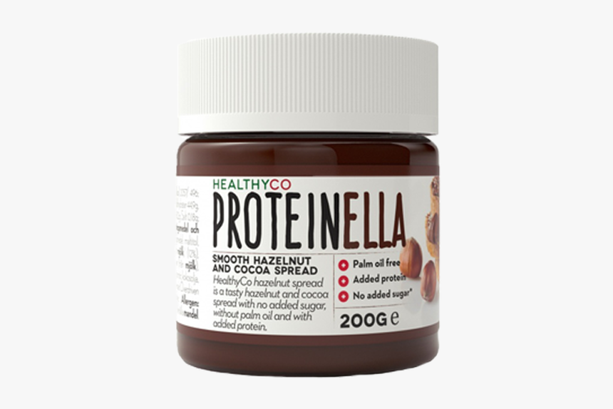 Proteinella No Added Sugar Hazelnut & Cocoa Spread - Strawberry, HD Png Download