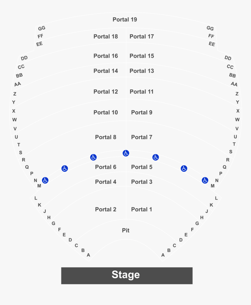 Lyell B Clay Concert Theatre Seating Chart, HD Png Download