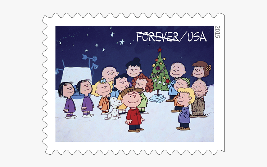 Stamp Cbxmas Gallery-4 - Charlie Brown Christmas Group, HD Png Download