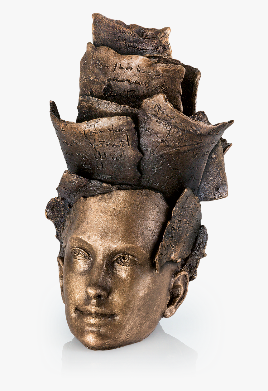 Bronzeskulptur-thoughts - Bronze Sculpture, HD Png Download