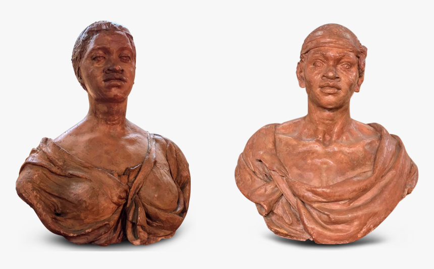 Pair 19th Century Terracotta Sculptures - Bust, HD Png Download