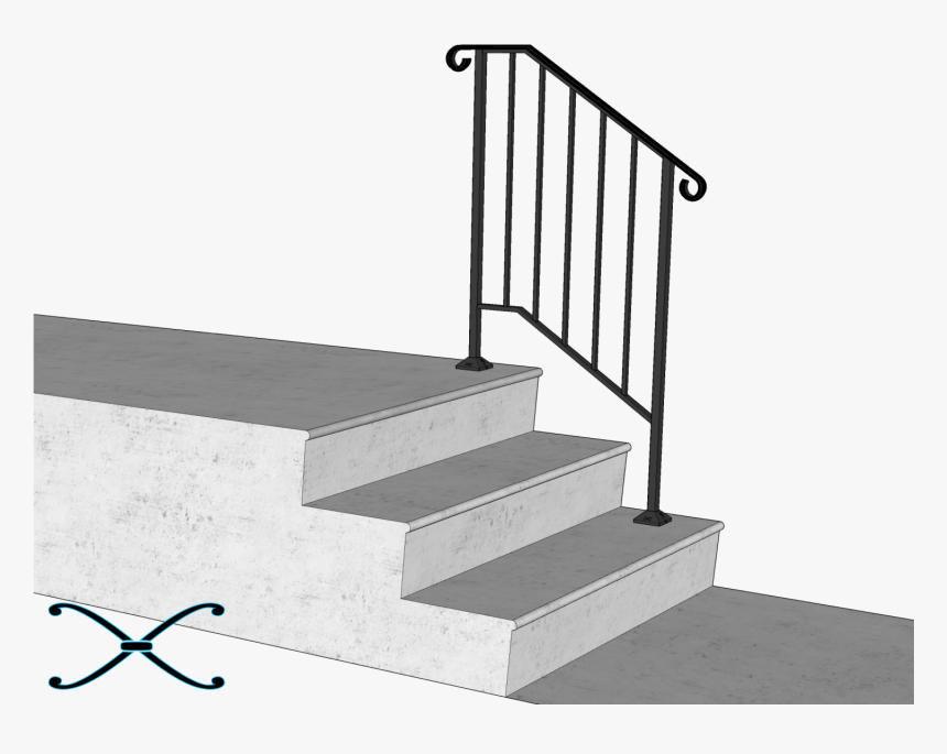 Outdoor Handrail For Steps, HD Png Download