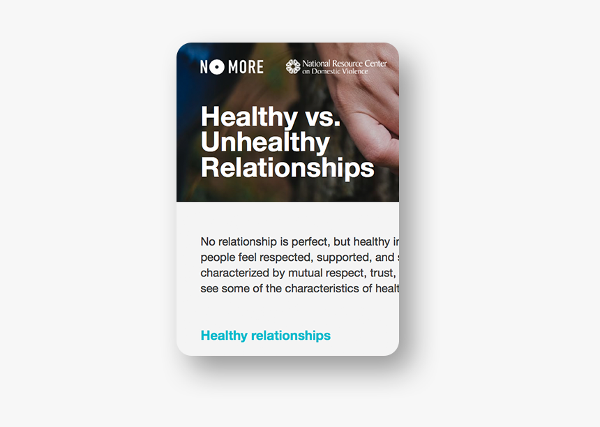 Healthy And Unhealthy Relationships Handout - Flyer, HD Png Download