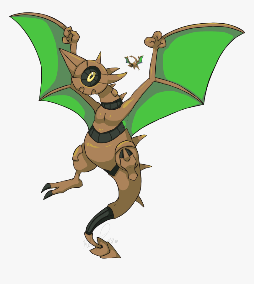 Pokemon Fusion - Lunadactyl - Pokémon Fusion Illustration Png, Transparent Png