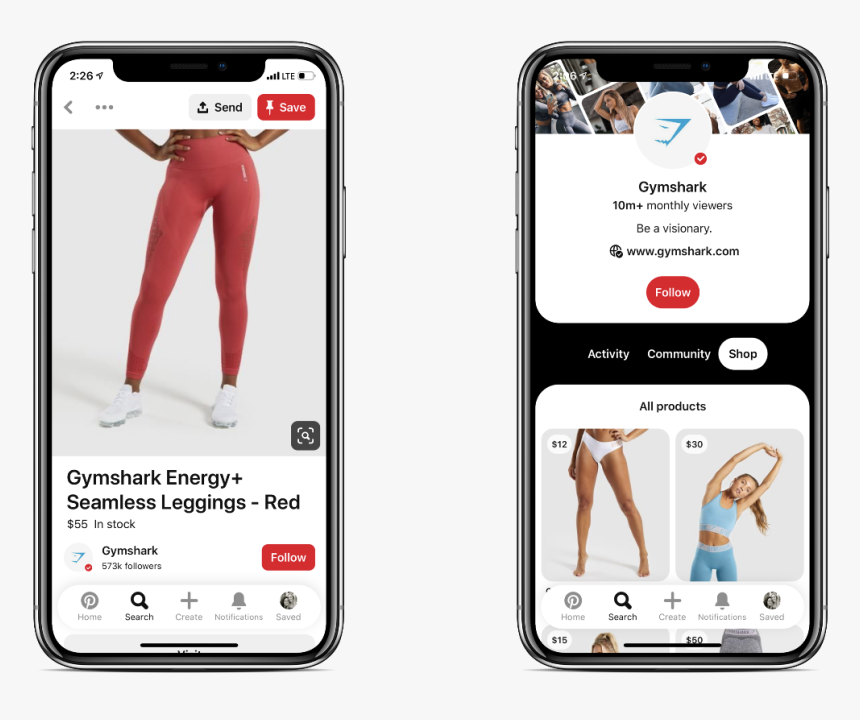 Pinterest Gymshark Shopping - Iphone, HD Png Download