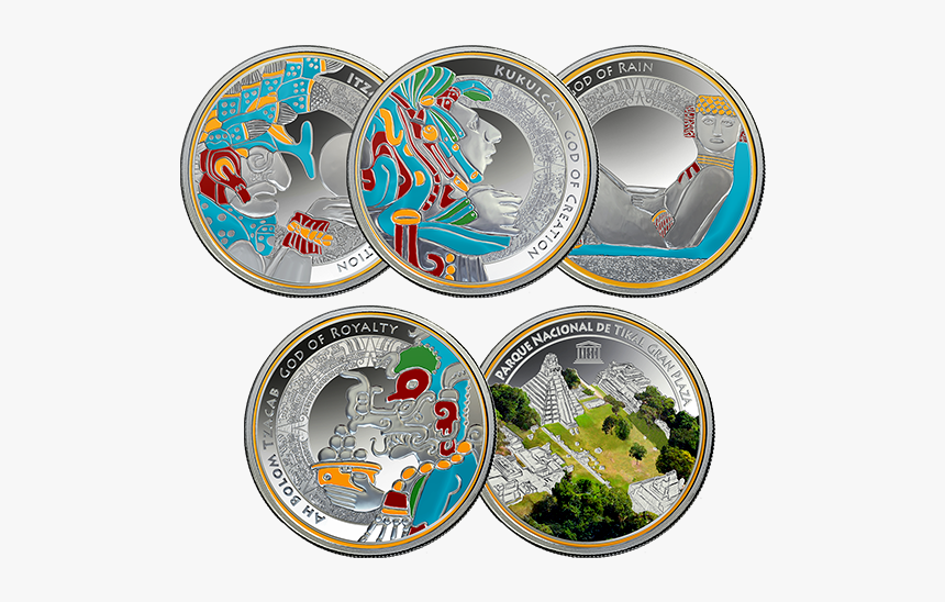 Silver Coin Maya God, HD Png Download