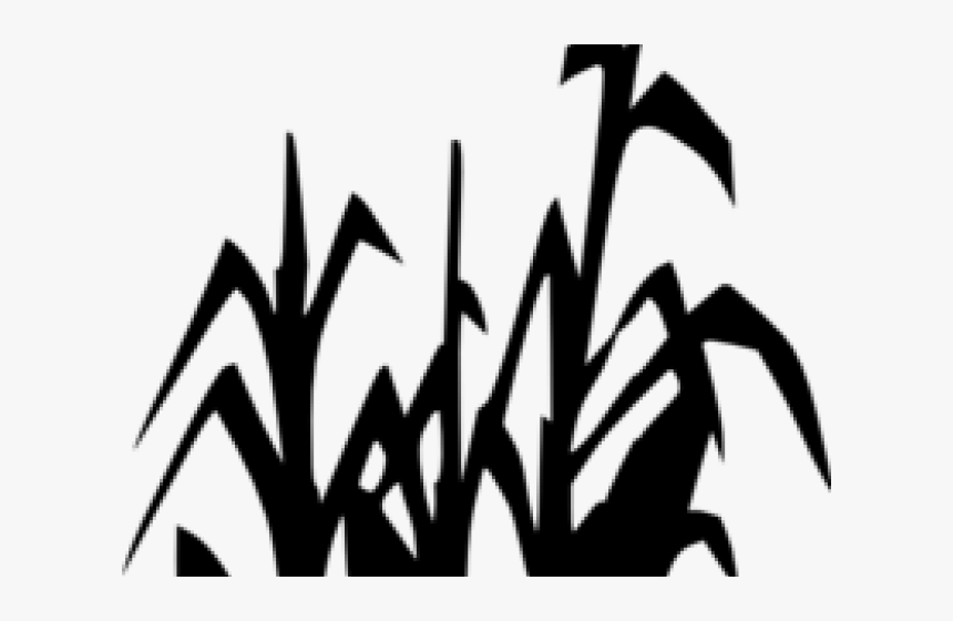 Scarecrow Clipart Corn - Corn Silhouette, HD Png Download