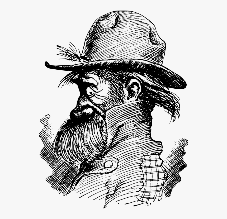 Human Behavior,art,visual Arts - Transparent Beard Man Png, Png Download