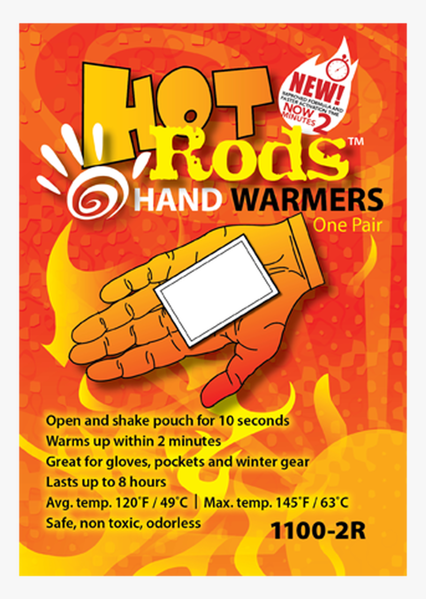 Occunomix 1100 Hot Rods Hand Warmers Available In 5 - Hot Rods Hand Warmers, HD Png Download
