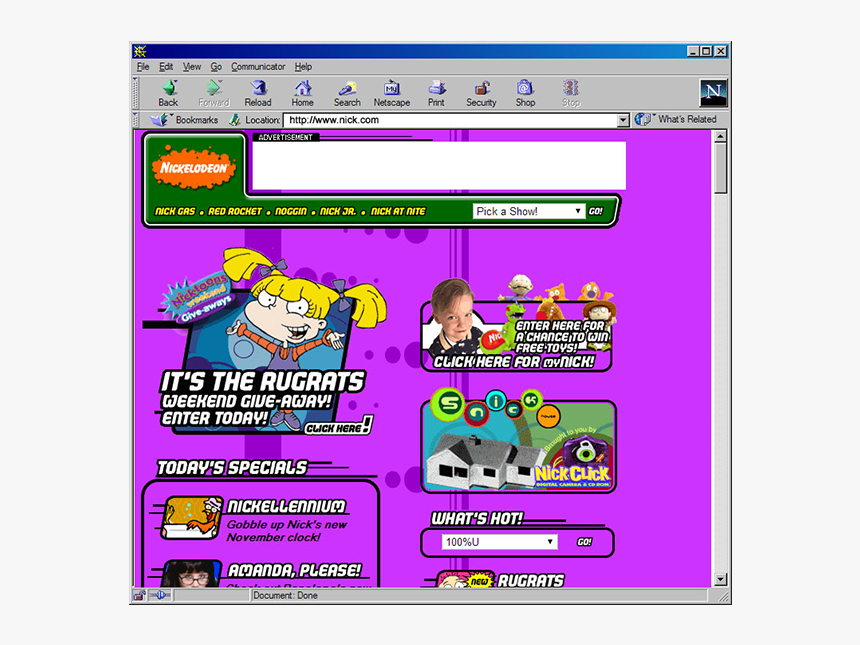 Nick Jr Website 1998, HD Png Download
