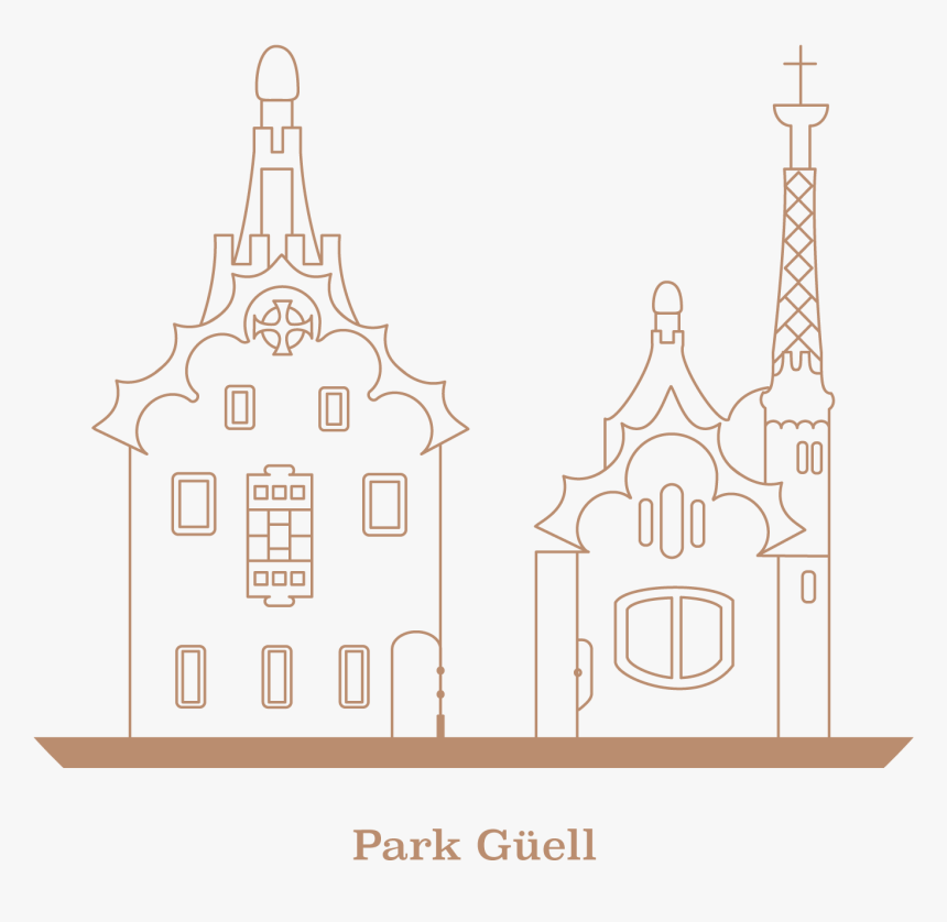 Park Guell Icon, HD Png Download